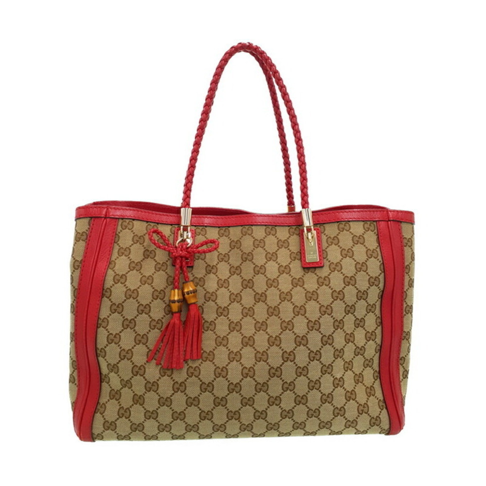 Gucci Bella Bamboo Tassel Tote Bag